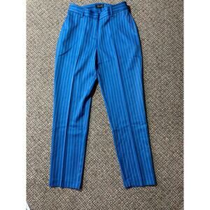 Tahari ASL Dress Pants Womens Size 2 Blue Pinstripe Pockets New With Tags